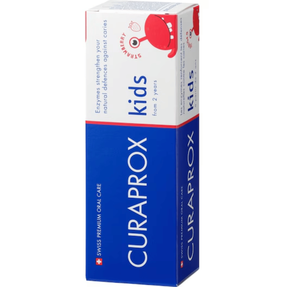 Curaprox Kids Fluoride Free Strawberry Toothpaste 2 Years+ 60ml- Lillys Pharmacy and Health Store