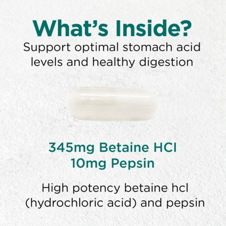 Cytoplan Betaine & Pepsin: 345mg / 10mg 60 Capsules- Lillys Pharmacy and Health Store