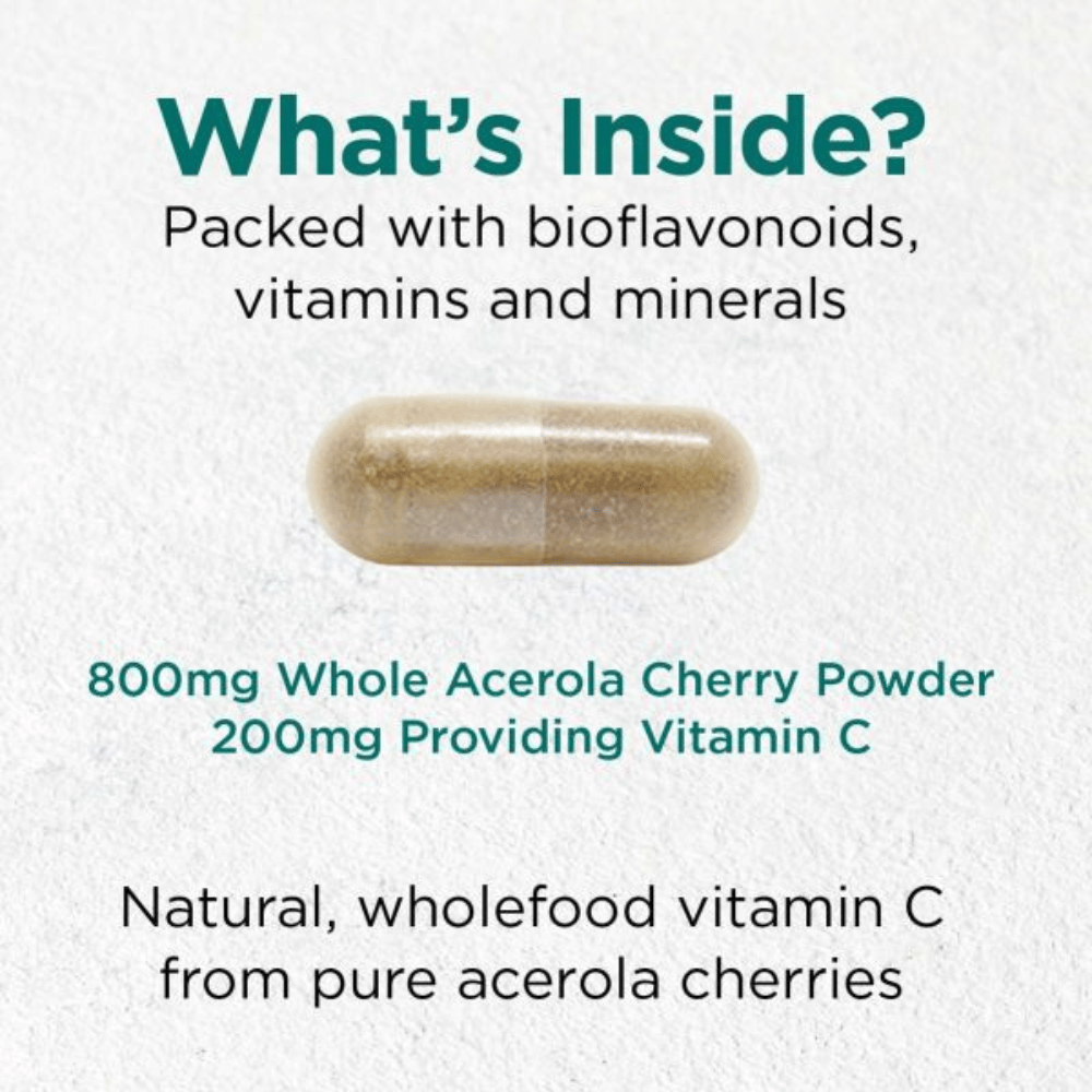 Cytoplan Cherry C: Wholefood Vit C 200mg 120 Capsules- Lillys Pharmacy and Health Store