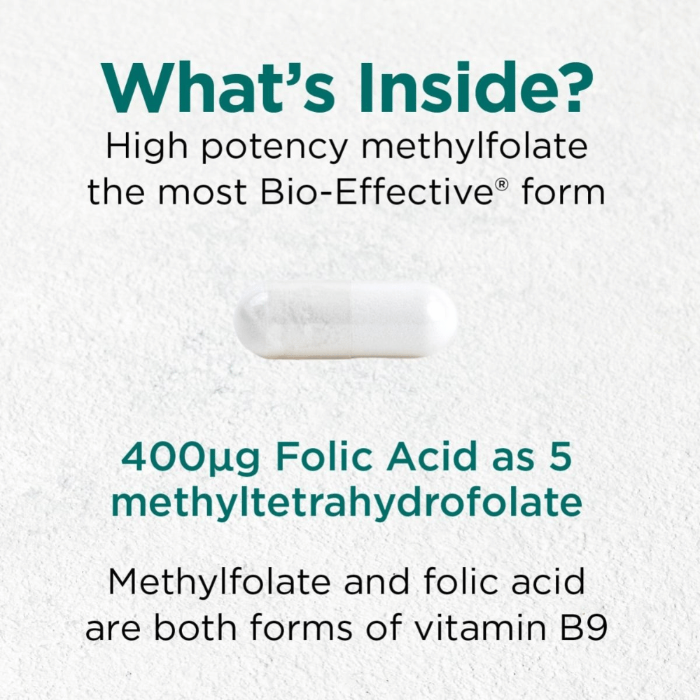 Cytoplan Methylfolate: 400µg 60 Capsules- Lillys Pharmacy and Health Store