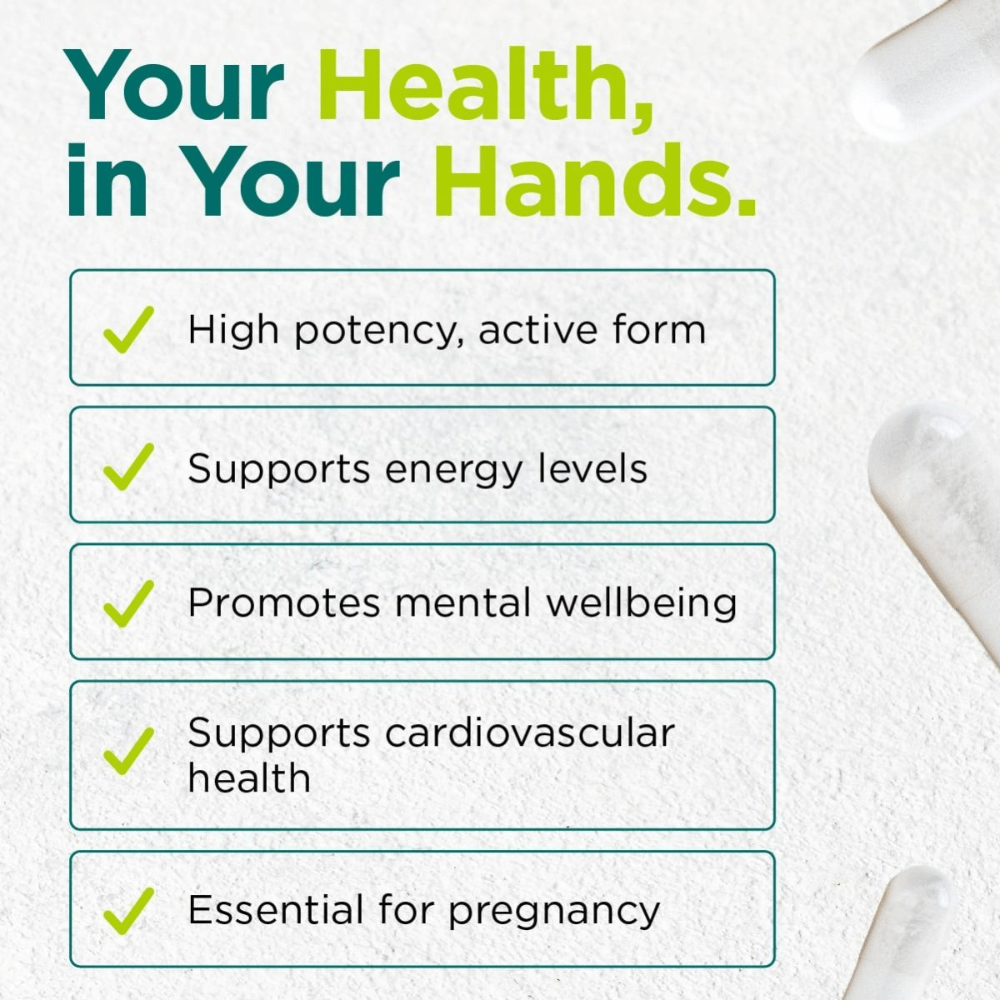 Cytoplan Methylfolate: 400µg 60 Capsules- Lillys Pharmacy and Health Store