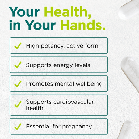 Cytoplan Methylfolate: 400µg 60 Capsules- Lillys Pharmacy and Health Store