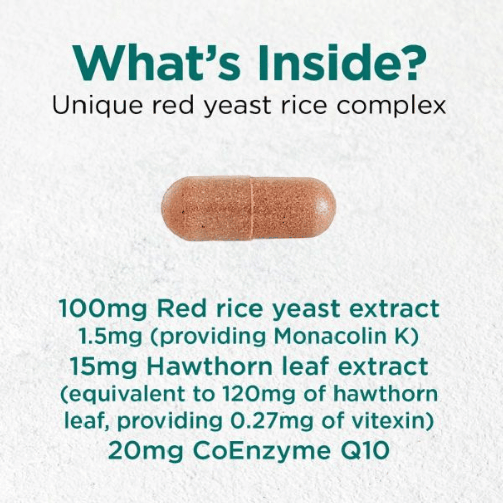 Cytoplan Red Rice Yeast Plus 90 Capsules- Lillys Pharmacy and Health Store