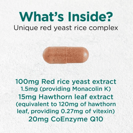 Cytoplan Red Rice Yeast Plus 90 Capsules- Lillys Pharmacy and Health Store