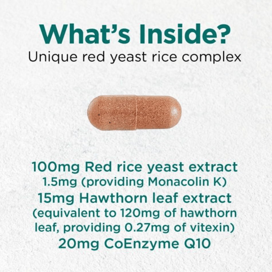 Cytoplan Red Rice Yeast Plus 90 Capsules- Lillys Pharmacy and Health Store