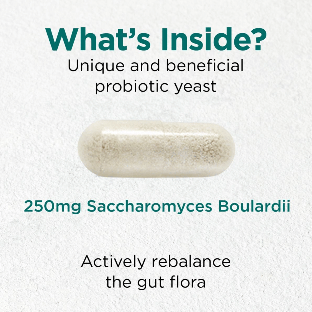 Cytoplan Saccharomyces Boulardii: 250mg 60 Capsules- Lillys Pharmacy and Health Store
