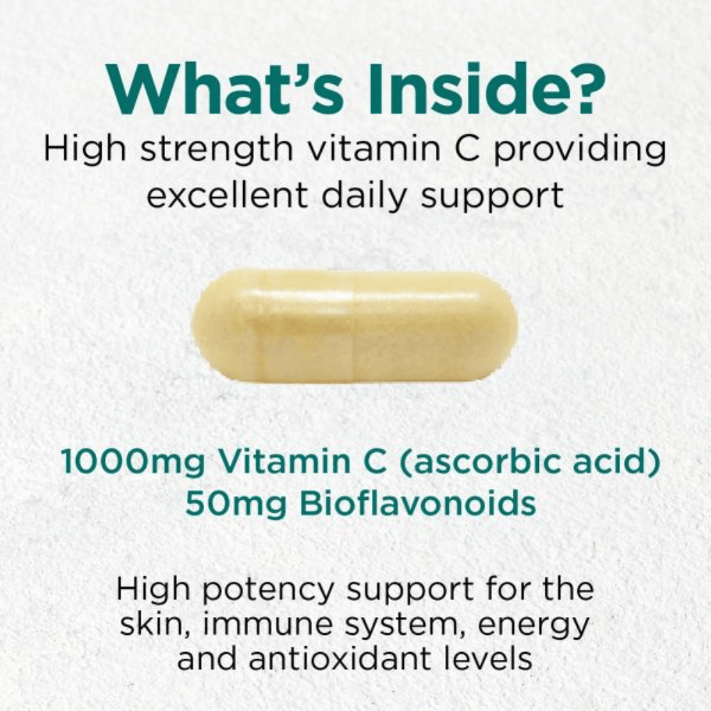 Cytoplan Vitamin C + Bioflavonoids: 1000mg / 50mg 120 Capsules- Lillys Pharmacy and Health Store