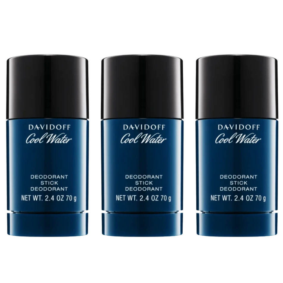 Davidoff Cool Water Mens 70g Deodorant Stick - 3 for €39.99