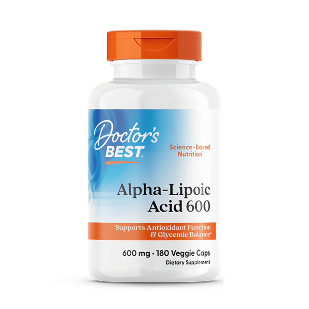Doctor's Best Alpha-Lipoic Acid, 600mg - 180 vcaps- Lillys Pharmacy and Health Store