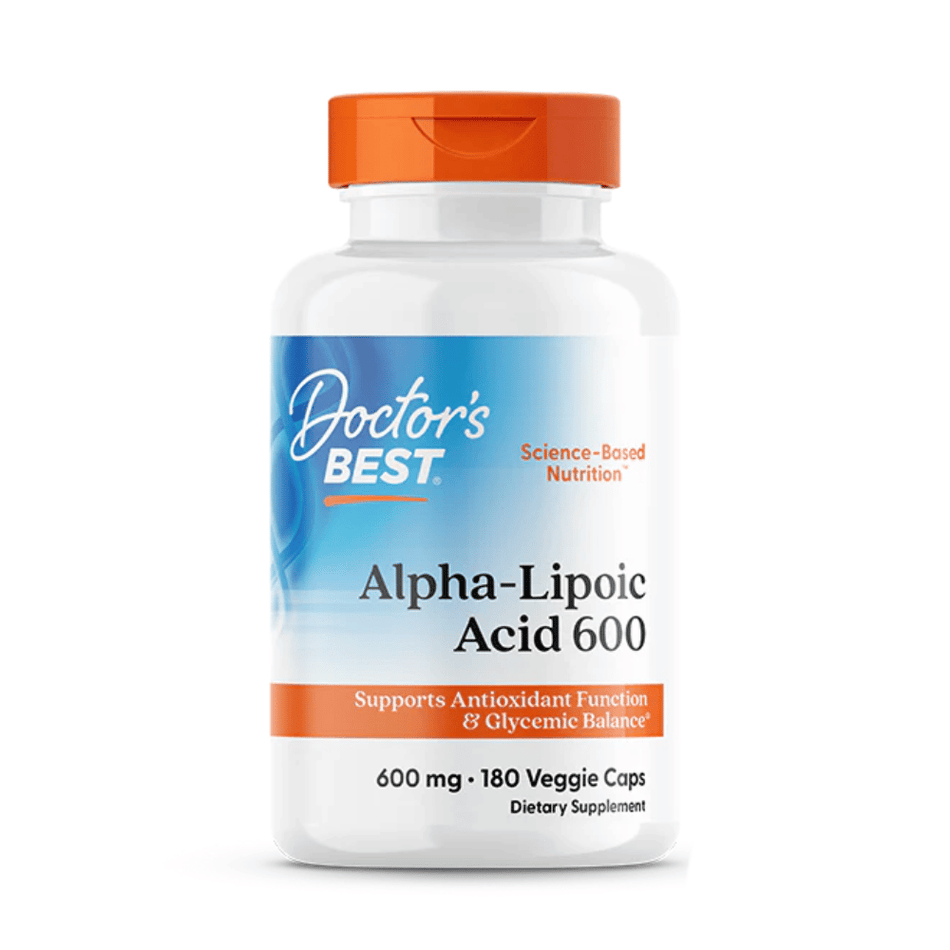 Doctor's Best Alpha-Lipoic Acid, 600mg - 180 vcaps- Lillys Pharmacy and Health Store