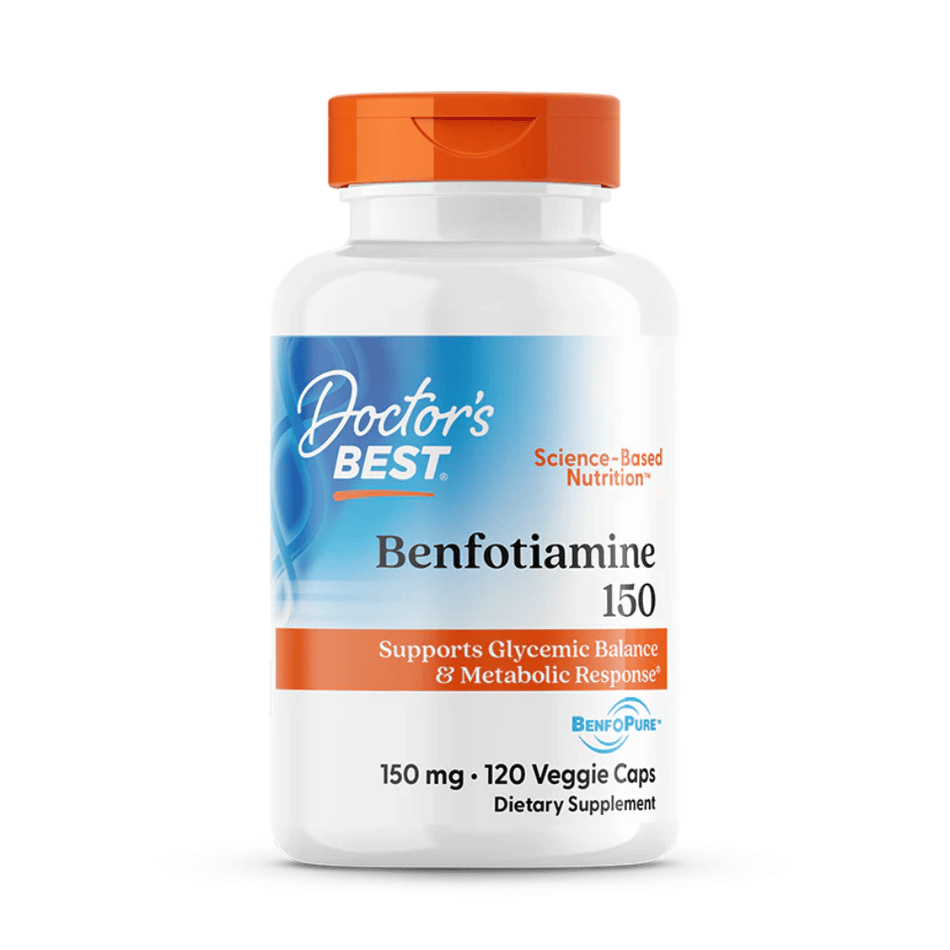 Doctor's Best Benfotiamine with BenfoPure, 150mg - 120 vcaps- Lillys Pharmacy and Health Store