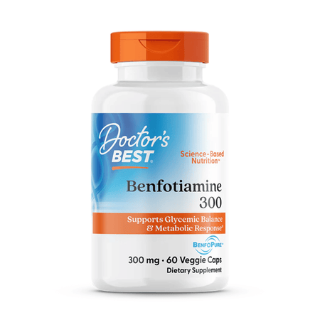 Doctor's Best Benfotiamine with BenfoPure, 300mg - 60 vcaps- Lillys Pharmacy and Health Store