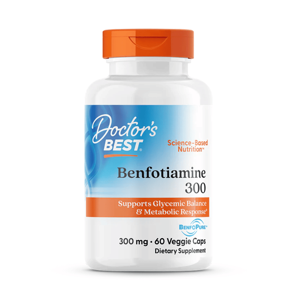 Doctor's Best Benfotiamine with BenfoPure, 300mg - 60 vcaps- Lillys Pharmacy and Health Store