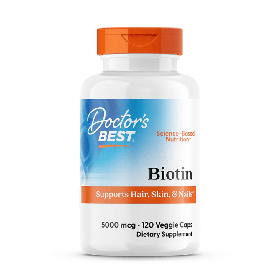 Doctor's Best Biotin, 5000mcg - 120 vcaps- Lillys Pharmacy and Health Store
