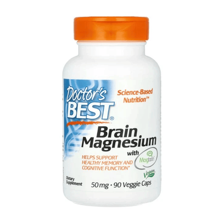 Doctor's Best Brain Magnesium with Magtein, 50mg - 90 vcaps- Lillys Pharmacy and Health Store
