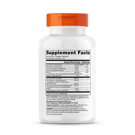 Doctor's Best Comprehensive Prostate Formula - 120 vcaps- Lillys Pharmacy and Health Store