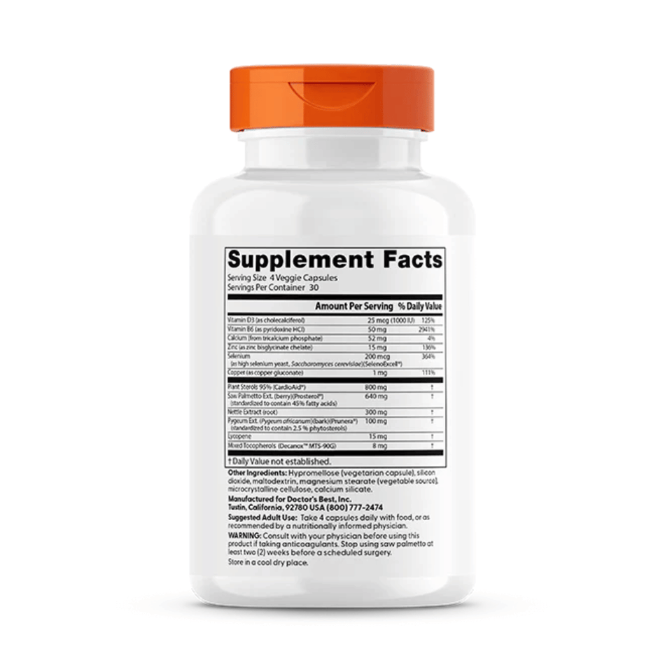 Doctor's Best Comprehensive Prostate Formula - 120 vcaps- Lillys Pharmacy and Health Store