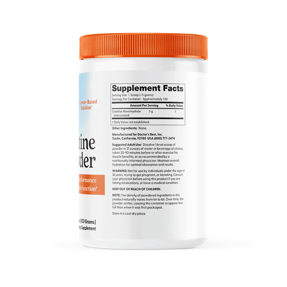 Doctor's Best Creatine Powder - 500g- Lillys Pharmacy and Health Store