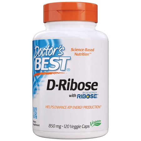 Doctor's Best D-Ribose, 850mg - 120 vcaps- Lillys Pharmacy and Health Store