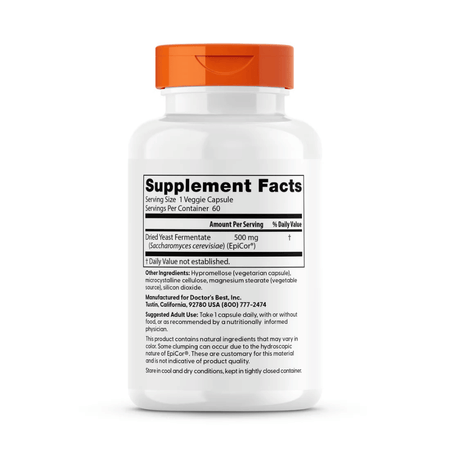 Doctor's Best Epicor, 500mg - 60 vcaps- Lillys Pharmacy and Health Store