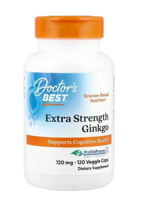 Doctor's Best Extra Strength Ginkgo, 120mg - 120 vcaps - Lilly’s Pharmacy & Health Store