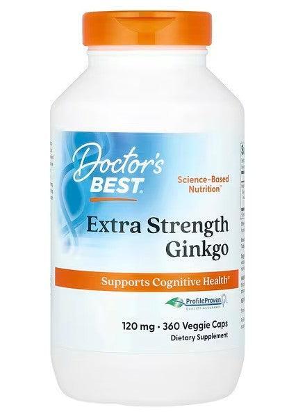 Doctor's Best Extra Strength Ginkgo, 120mg - 360 vcaps - Lilly’s Pharmacy & Health Store