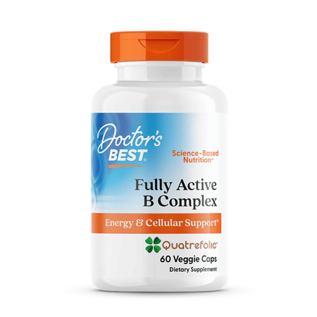 Doctor's Best Fully Active B-Complex with Quatrefolic - 60 vcaps- Lillys Pharmacy and Health Store