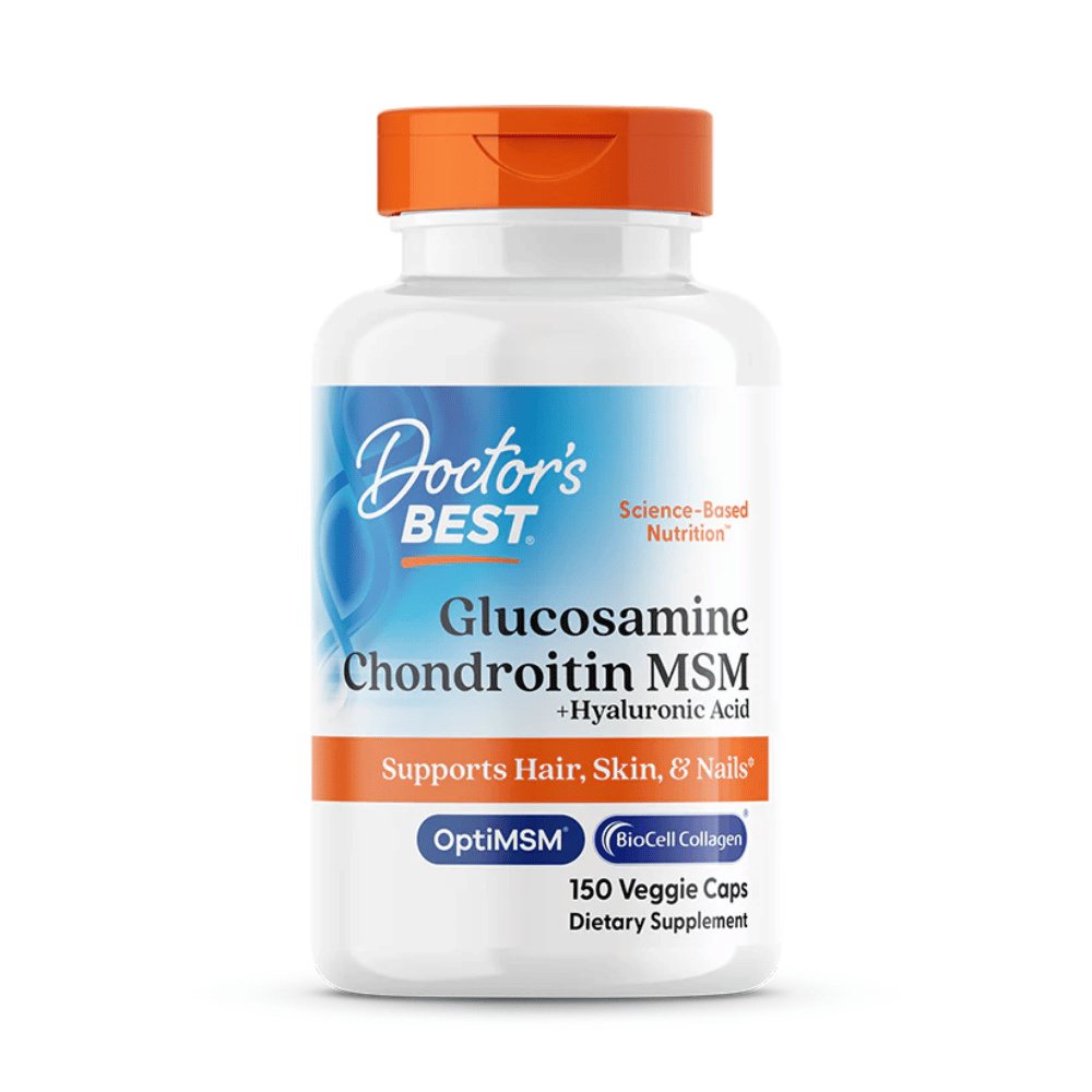Doctor's Best Glucosamine Chondroitin MSM + Hyaluronic Acid - 150 caps- Lillys Pharmacy and Health Store