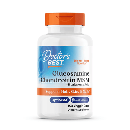 Doctor's Best Glucosamine Chondroitin MSM + Hyaluronic Acid - 150 caps- Lillys Pharmacy and Health Store