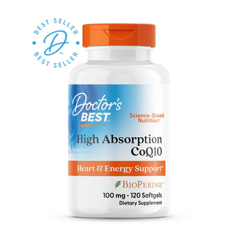 Doctor's Best High Absorption CoQ10 with BioPerine, 100mg - 120 softgels- Lillys Pharmacy and Health Store