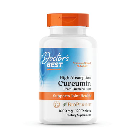 Doctor's Best High Absorption Curcumin From Turmeric Root with C3 Complex BioPerine, 1000mg - 120 tablets- Lillys Pharmacy and Health Store