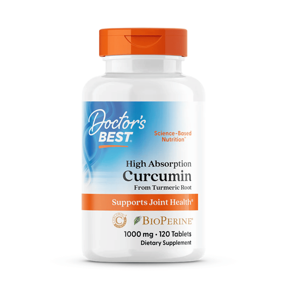 Doctor's Best High Absorption Curcumin From Turmeric Root with C3 Complex BioPerine, 1000mg - 120 tablets- Lillys Pharmacy and Health Store