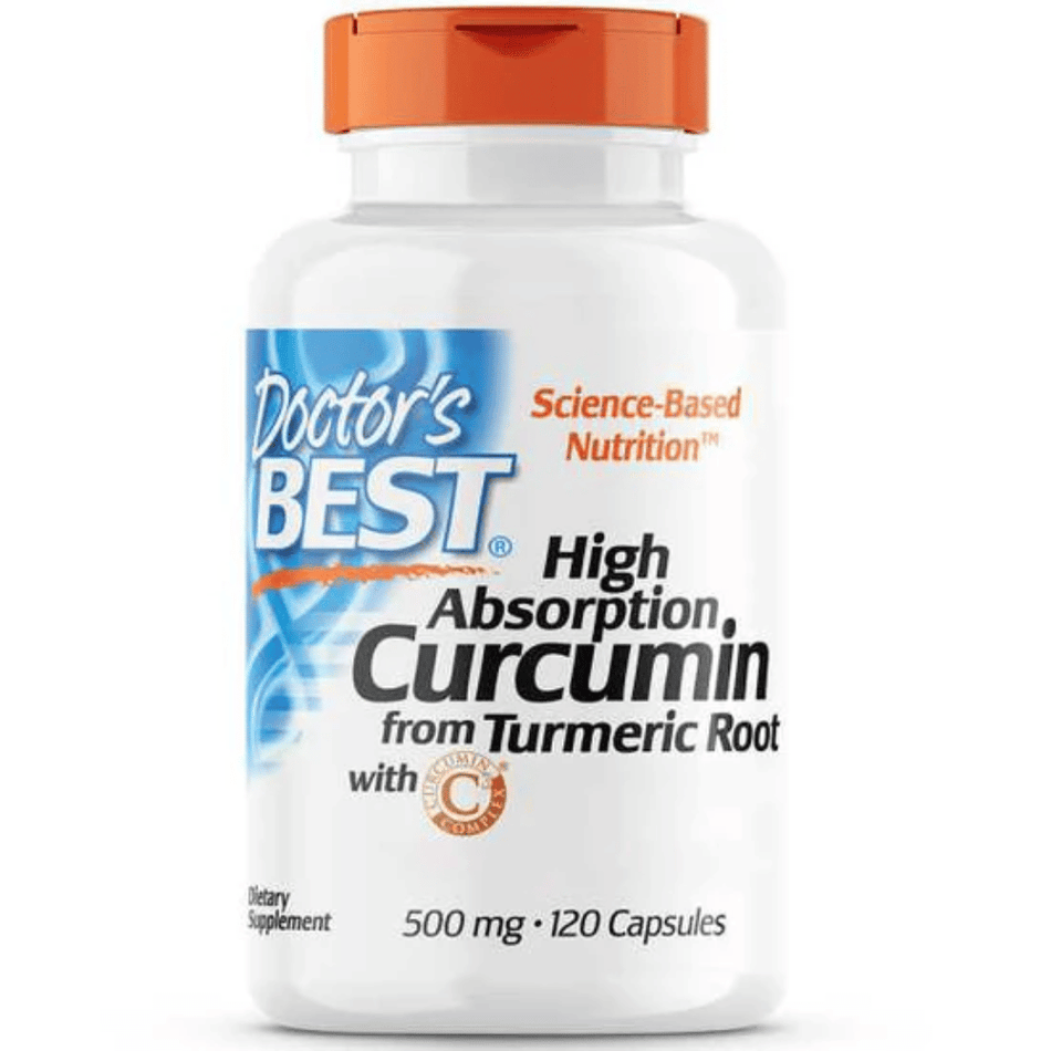 Doctor's Best High Absorption Curcumin From Turmeric Root with C3 Complex & BioPerine, 500mg - 120 caps- Lillys Pharmacy and Health Store