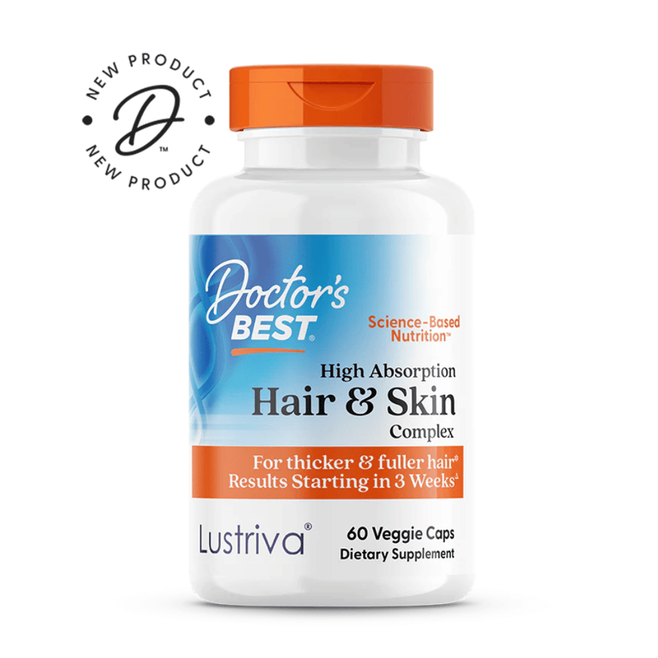 Doctor's Best High Absorption Hair & Skin Complex - 60 vaps- Lillys Pharmacy and Health Store