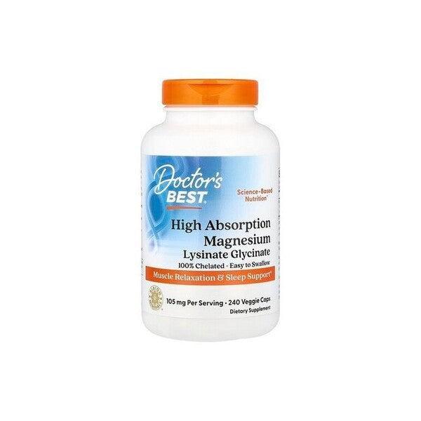 Doctor's Best High Absorption Magnesium, 105mg - 240 vcaps - Lilly’s Pharmacy & Health Store