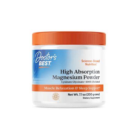 Doctor's Best High Absorption Magnesium, Powder - 200g- Lillys Pharmacy and Health Store