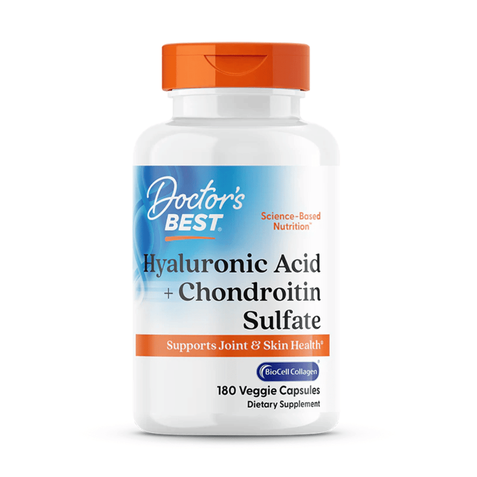 Doctor's Best Hyaluronic Acid + Chondroitin Sulfate with BioCell Collagen - 180 caps- Lillys Pharmacy and Health Store