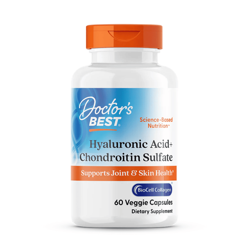 Doctor's Best Hyaluronic Acid + Chondroitin Sulfate with BioCell Collagen - 60 caps- Lillys Pharmacy and Health Store