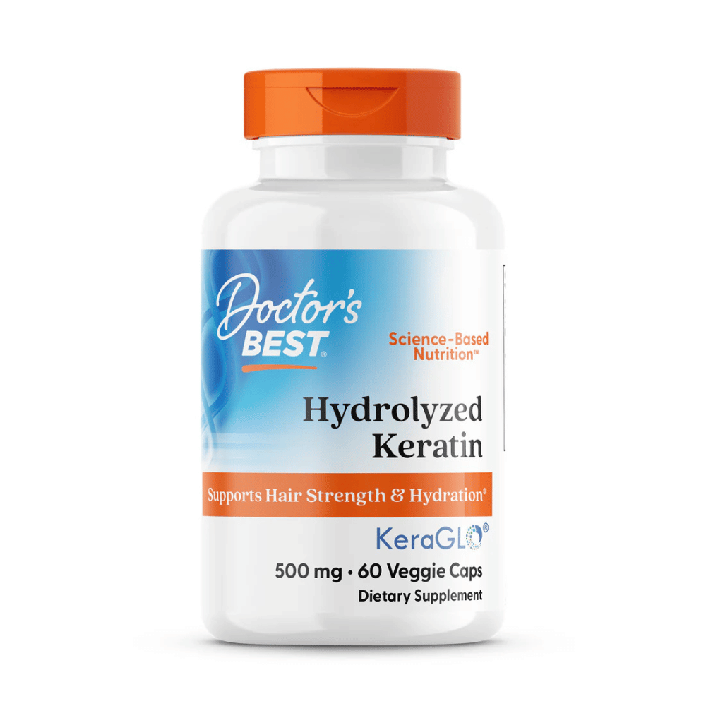 Doctor's Best Hydrolyzed Keratin, 500mg - 60 vcaps- Lillys Pharmacy and Health Store