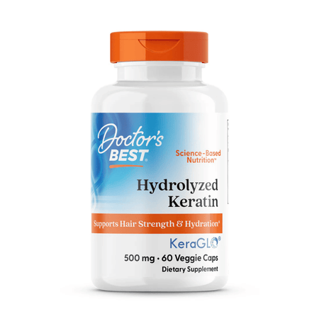Doctor's Best Hydrolyzed Keratin, 500mg - 60 vcaps- Lillys Pharmacy and Health Store