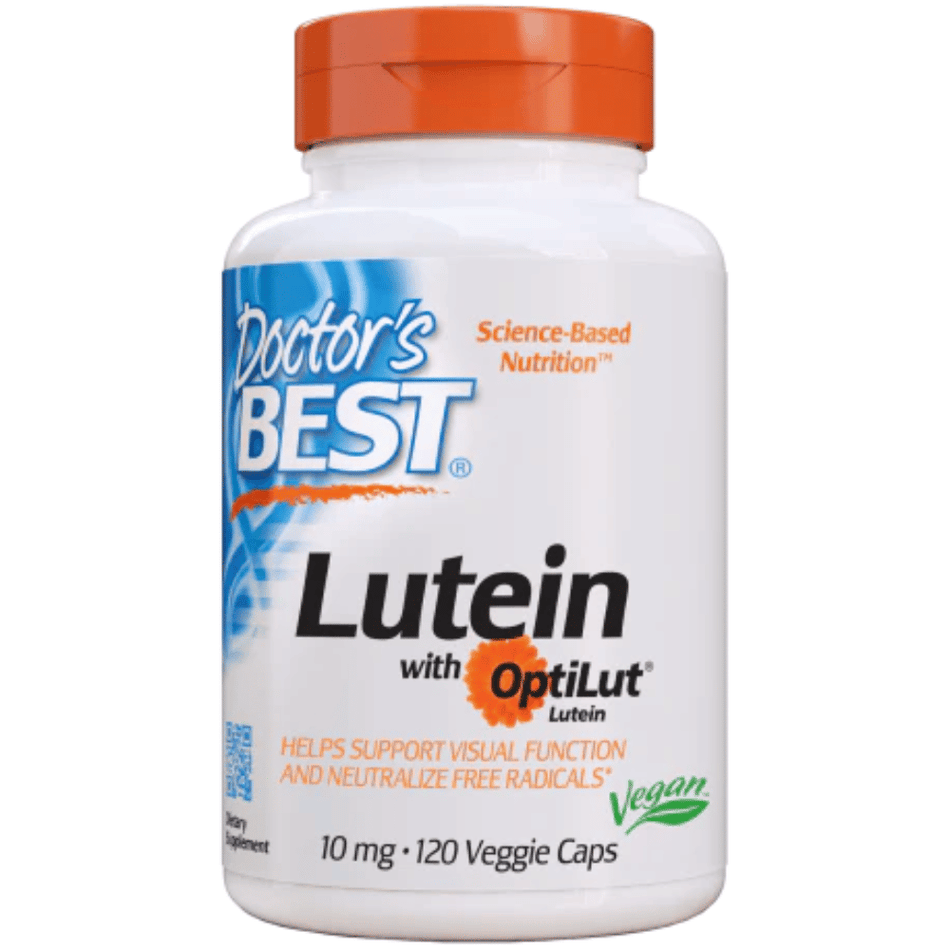 Doctor's Best Lutein from OptiLut, 10mg - 120 vcaps- Lillys Pharmacy and Health Store
