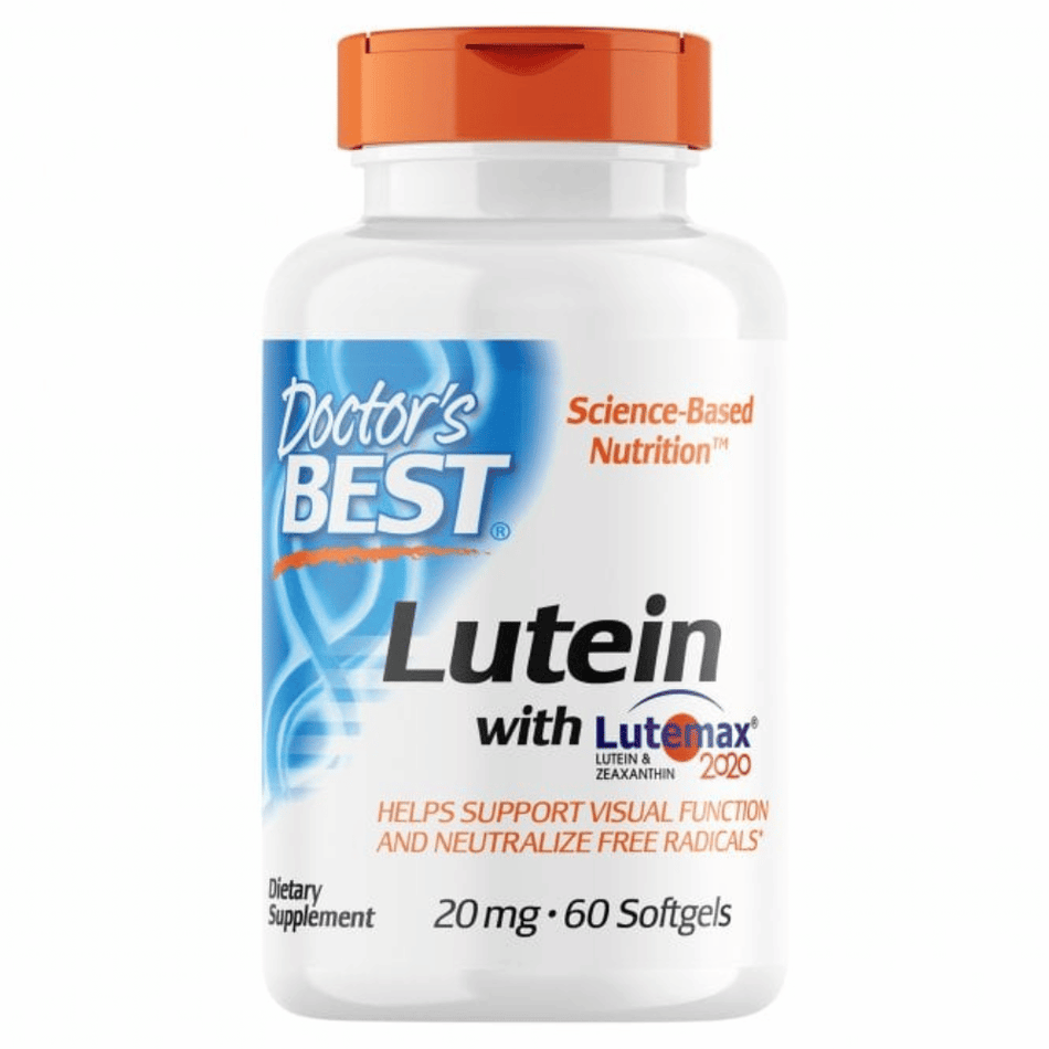 Doctor's Best Lutein with Lutemax, 20mg - 60 softgels- Lillys Pharmacy and Health Store