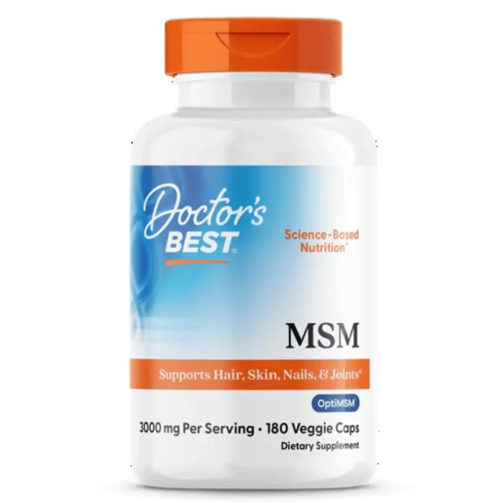 Doctor's Best MSM with OptiMSM Vegan, 1000mg - 180 vcaps- Lillys Pharmacy and Health Store