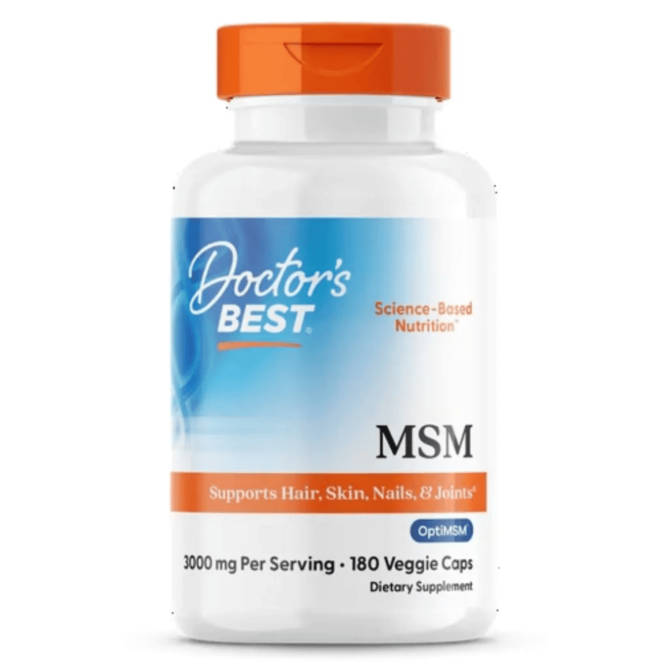 Doctor's Best MSM with OptiMSM Vegan, 1000mg - 180 vcaps- Lillys Pharmacy and Health Store