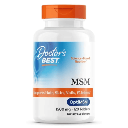 Doctor's Best MSM with OptiMSM Vegan, 1500mg - 120 tablets- Lillys Pharmacy and Health Store