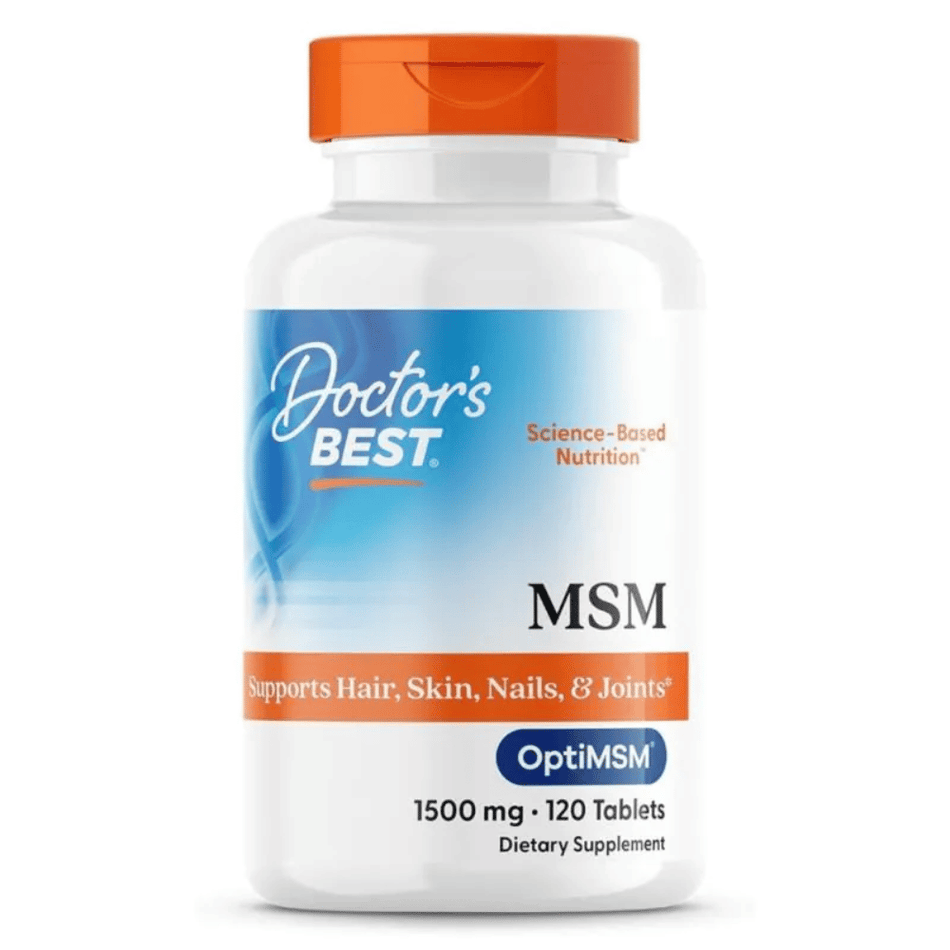 Doctor's Best MSM with OptiMSM Vegan, 1500mg - 120 tablets- Lillys Pharmacy and Health Store