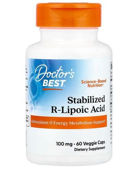 Doctor's Best Stabilized R - Lipoic Acid, 100mg - 60 vcaps