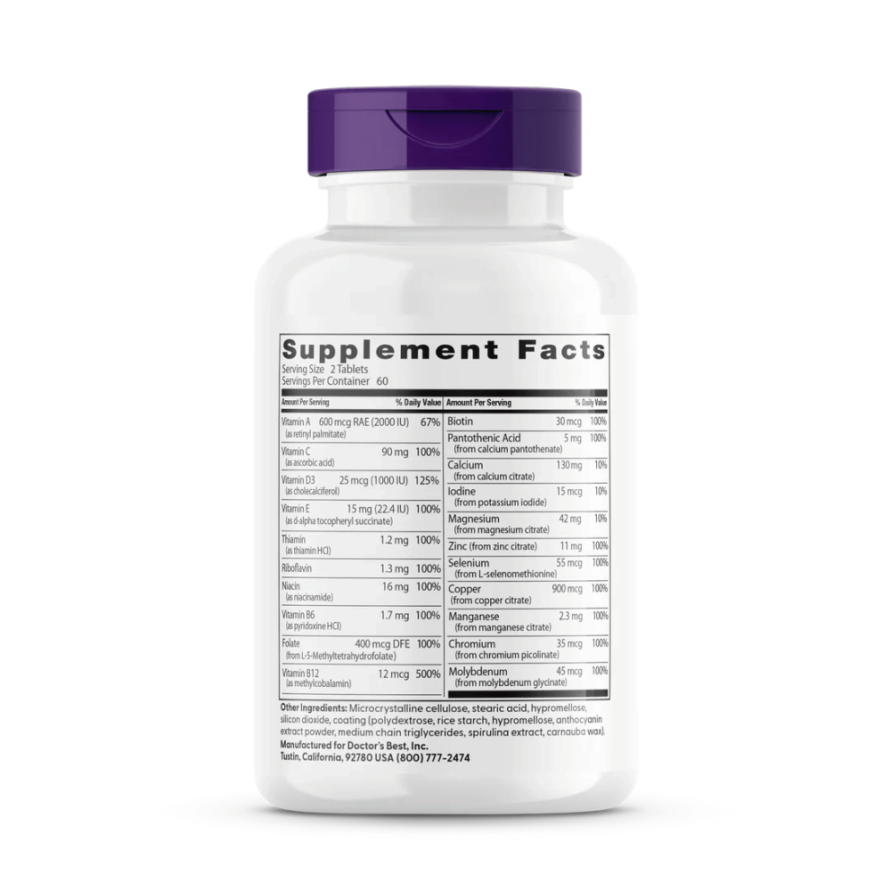 Doctor's Best Women's Multi-Vitamin - 120 tabs- Lillys Pharmacy and Health Store