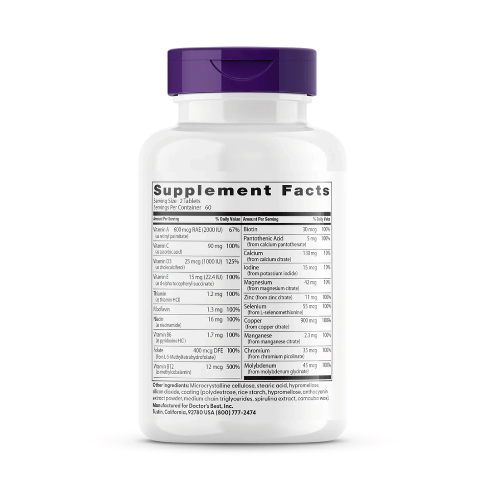 Doctor's Best Women's Multi-Vitamin - 120 tabs- Lillys Pharmacy and Health Store