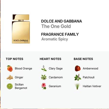 Dolce & Gabbana D&G The One Gold 50ml Eau de Parfum Spray- Lillys Pharmacy and Health Store
